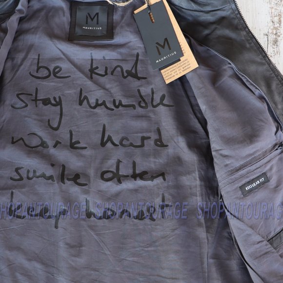 Mauritius Fazyl Black 100% New Genuine Lambskin Leather Jacket For Men - Picture 3 of 7